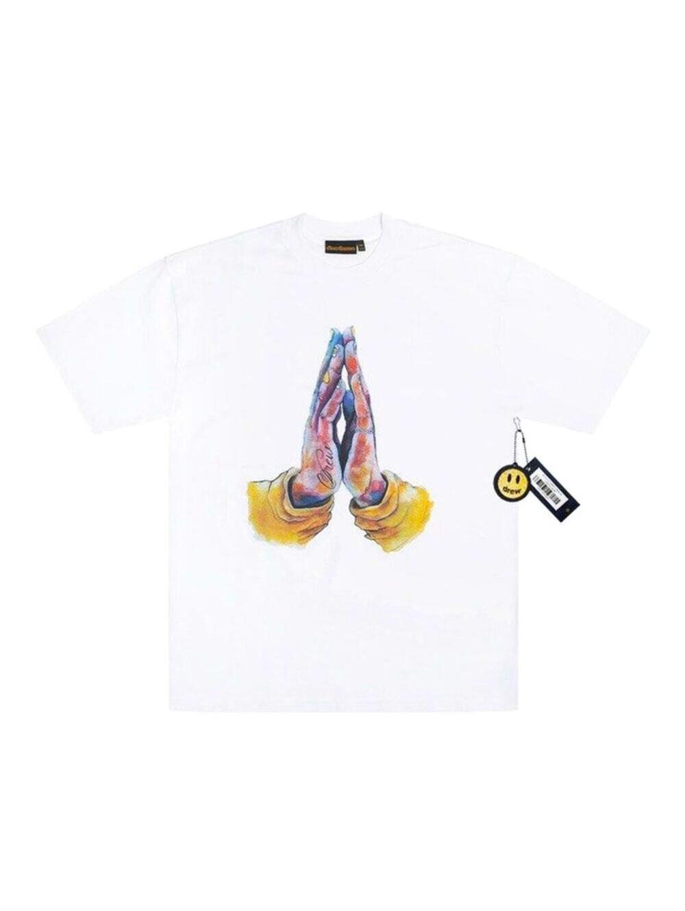 drewhouse white praying hands SS T-shirt M NWT